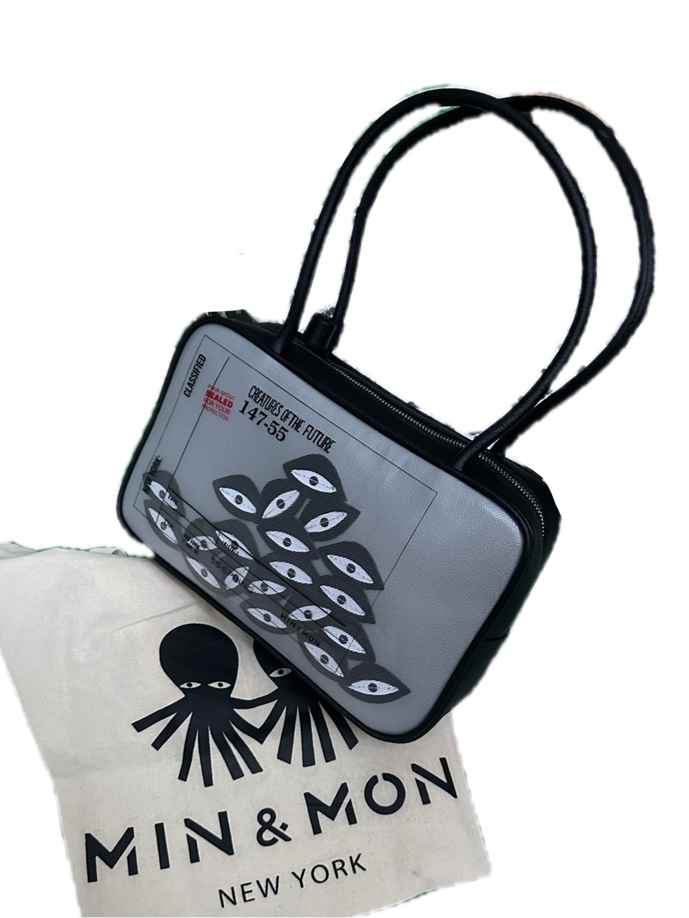 MIN AND MON 121 shoulder bag black leather - the “Good Carrier” design